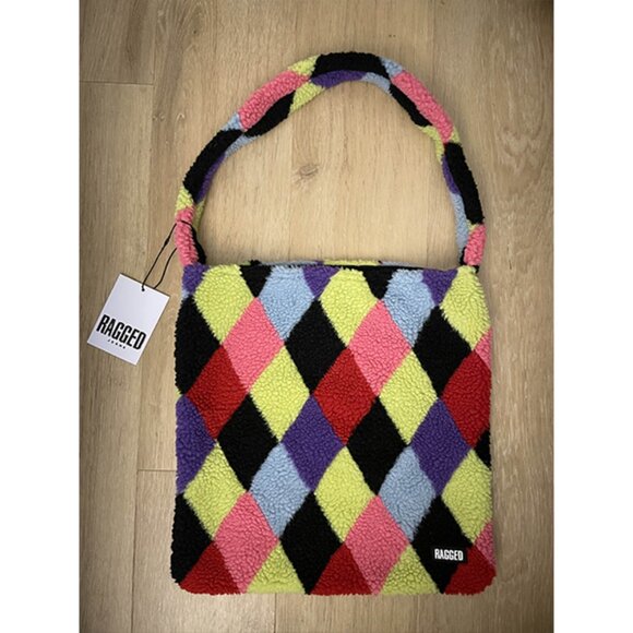 The Ragged Priest Handbags - The Ragged Priest NWT Teddy Argyle Large Tote Bag - MULTICOLOR